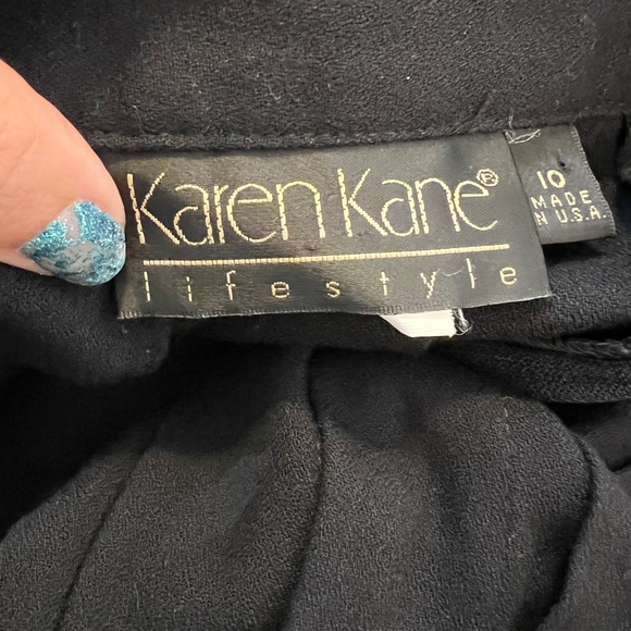 COPY - ❤️💋FUN SEXY FLIRTY SKIRT💋❤️VINTAGE SIZE 10 FIT SIZE 6 COLOR BLACK - Picture 7 of 7